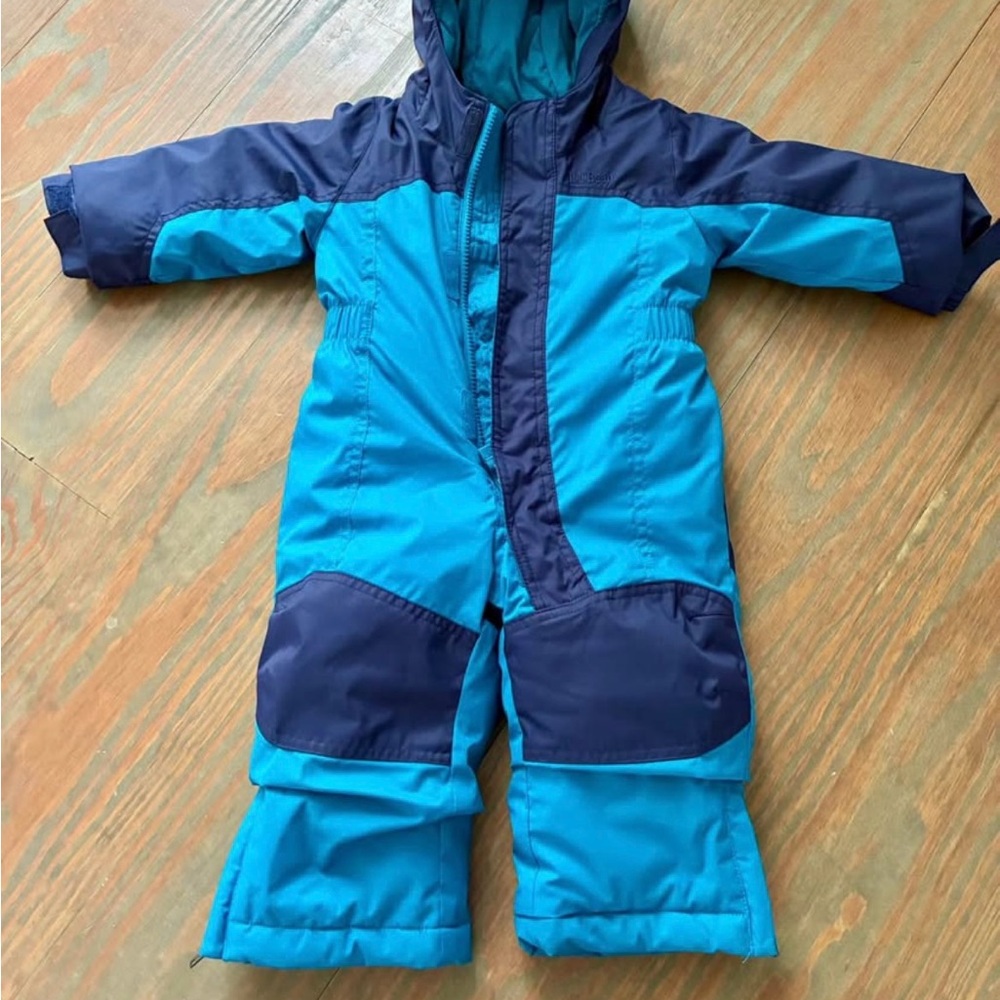 L.L. Bean Teal and Navy Snowsuit 12-18 months